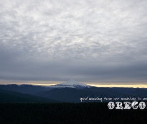 Good morning from Larch Mountain