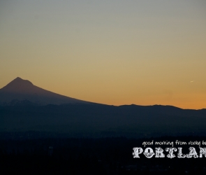 Good morning from Rocky Butte