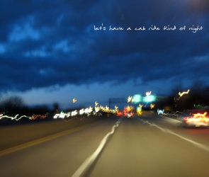 Let's Make it a Cab Ride Kind of Night